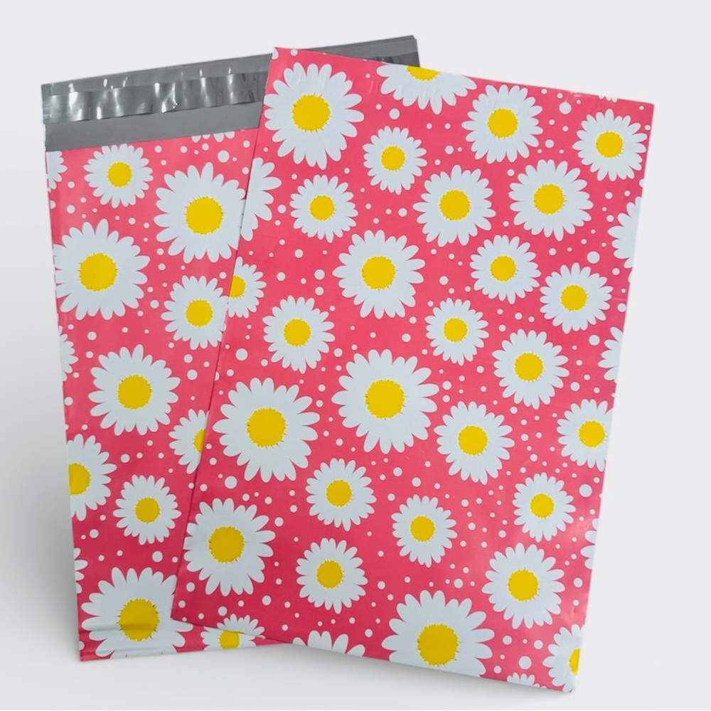 (10) 10x13 Spring Flower Poly Mailers